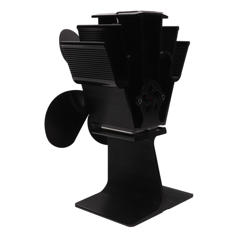 Heat Powered Fireplace Fan 4 Blades Aluminum Alloy Stove Fan