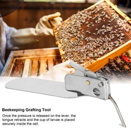 Stainless Steel Multipurpose Beekeeping Grafting Tool Needle for Queen Bee Larva Transfer with Replacement Tongue for Artificial Queen Bee Cultivation