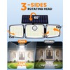 1500LM Clip On Solar Lights Outdoor, Motion Sensor Outdoor Lights