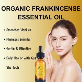 2 Pcs Frankincense Resin Oil for Face - Organic Jojoba & Castor Frankincense Essential Oils, Cold Pressed Serum for Skin Hydration & Elasticity, Natural Anti-Aging Serum, Smooths Fine Lines & Wrinkles