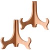 Set of 2 Wooden Plate Stand Display Stand Picture Frame
