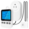 Temperature Controlled Outlet Thermostat Plug 120V Heating Cooling Control Timer