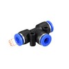 sourcing map Plastic Tee Push to Connect Tube Fittings 6mm