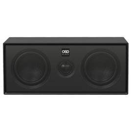 OSD Nero MODQ3 Bookshelf LCR Speaker 120W, Dual 3" Glass Fiber Woofer & 1” Silk Dome Tweeter, Magnetic to Create a Sound bar (Black, Single)