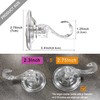 2 pack Suction Cup Wreath Hanger ，Large Clear Vacuum Heavy-Duty