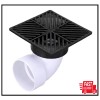NDS 6 in. Plastic Square Drainage Grate in Black