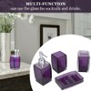 4Pcs/Set Acrylic Bathroom Accessory Set Toothbrush Soap Dish Holder for