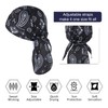 GERINLY 3 Pcs Do Rags for Men Skull Cap Breathable