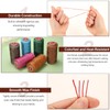 uxcell Flat Leather Sewing Waxed Thread, 200m / 219 Yards