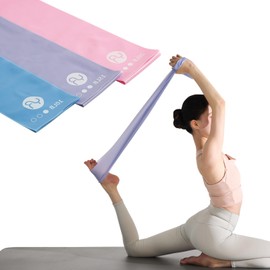 RYTMAT Resistance Bands, 6.5ft Long Non-Latex Elastic Stretch Bands, Exercise Bands for Physical Therapy, Yoga, Pilates, Rehab, Home Gym Workouts, Strength Training (Bright Colors)