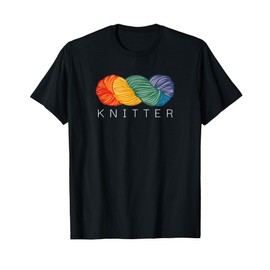 Rainbow Yarn Knitter, Yarn Lover, Loves to Knit, Knitting T-Shirt
