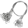 9Tong Swivels Line Fishing Leaders Steel High Strength Fishing Leader Saltwater Fishing Freshwater Wire Leaders Lures #1 20lb 5.9in 50pcs