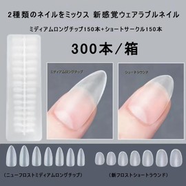 Nail Tip, Ultra Thin, Short, Clear, Sanding, Natural Fit, False Nails, Long Tip, Full Coverage, Plain Tip, Clear Tip, Practice, Commercial Use (Point, Multi Sizes)
