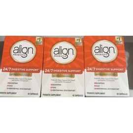 align probitoic 24/7 digestive support 42 capsules, 3 Pack, Exp 2026