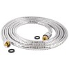 HIbbent 90'' All Metal Shower Hose, Extra Long Stainless Steel