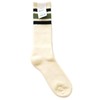 decka 80's Skater Socks Short Middle Line Socks, green