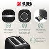 Haden Starbeck 2 Slice Wide Slot Stainless Steel Toaster with