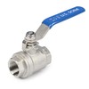 U.S. Solid 1/2 inch Ball Valve 304 Stainless Steel Female