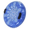 Snow Tube with Handle PVC 450lbs Load Bearing Blue White