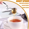 Stainless Steels Honey Spoon and Honey Stirrer,2PCS Stainless Steel Honey