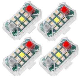 Drone Waterproof Mini Strobe Light, Anti-Collision Light, Rechargeable Drone Lights for Night Flying for DJI Neo/Avata 2/Air 3S/Mini 4 Pro/Mini 4K/Most RC Drone Accessories (4PCS)