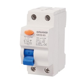 Residual Current Circuit Breaker RCD 2-Pin 40A Residual Current Circuit Breaker 30mA Installation (FI Switch 2-Pin 40A)