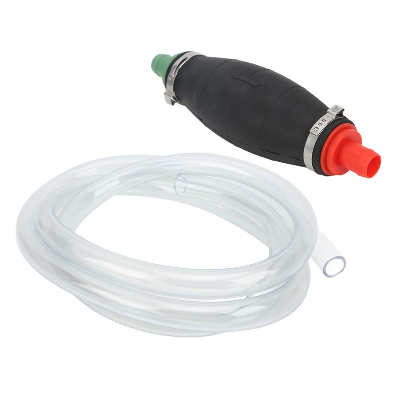16mm/0.63in Siphon Hand Pump with 2m/6.6ft Hose Gasoline Fuel Water