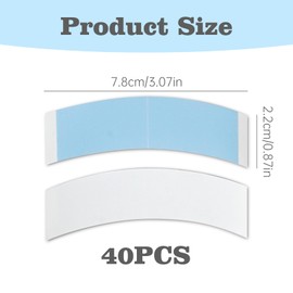 40 Pcs Wig Tape,Wig Tape Double Sided Extra Strong,Wig Tapes for Lace Wigs,Toupee Tape Invisible Waterproof Double Side Tape for Wigs Lace Front Wig Tape Strips Wig Lace Tape,for Fixing Wigs(Blue)