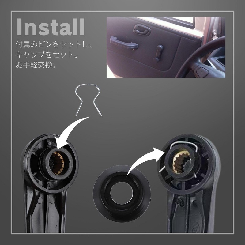 calm wish Suzuki Jimny Every Carry Crank Window Door Regulator