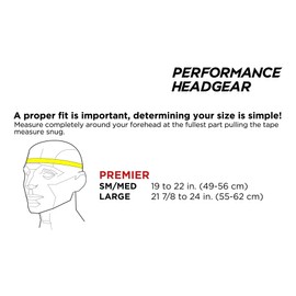 Full 90 Premier Performance Soccer Headgear, Red, Small/Medium