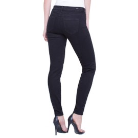Liverpool Womens Abby Skinny Silky Soft Pants, Black Rinse, 4