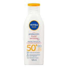 Nivea Sun | Protector Solar Corporal Protect & Sensitive FPS 50+ | 125 ml