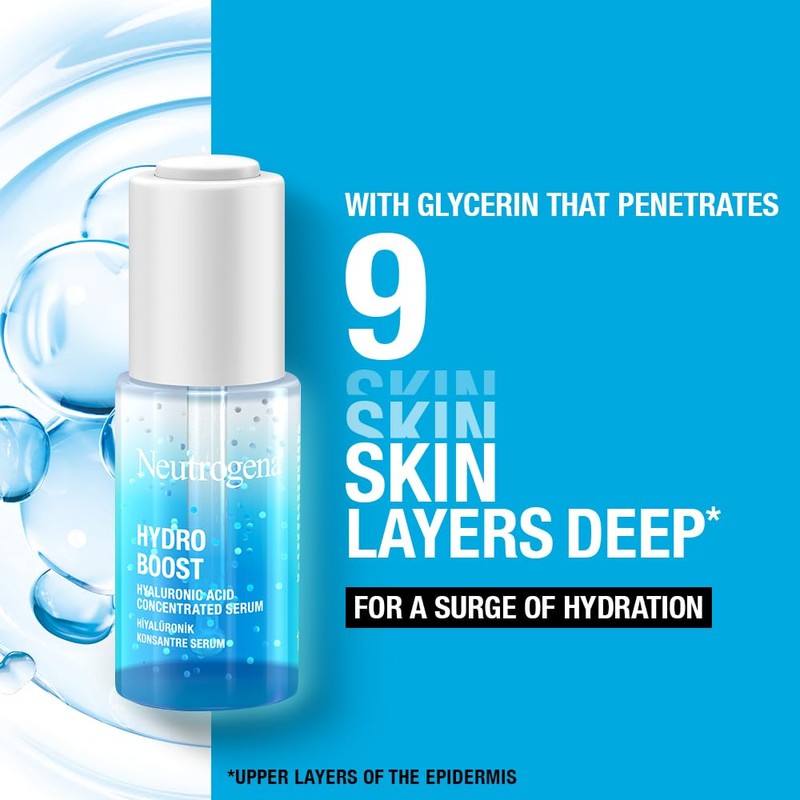 Neutrogena Hydro Boost Hyaluronic Acid Concentrated Serum, 15 ml (Pack