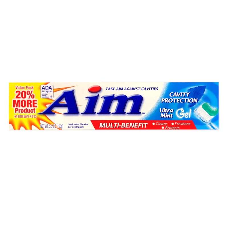 Aim Cavity Protection Anticavity Fluoride Toothpaste Ultra Mint, 5.5 OZ