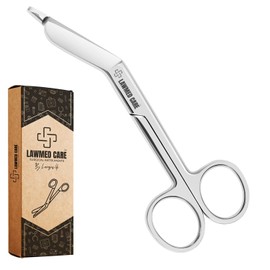 LawMed Care Medical Scissors - EMT and Trauma Shears - 4.5 Inch Nursing and Surgical Scissors - Stainless Steel Bandage Scissors for Nurses (4.5)