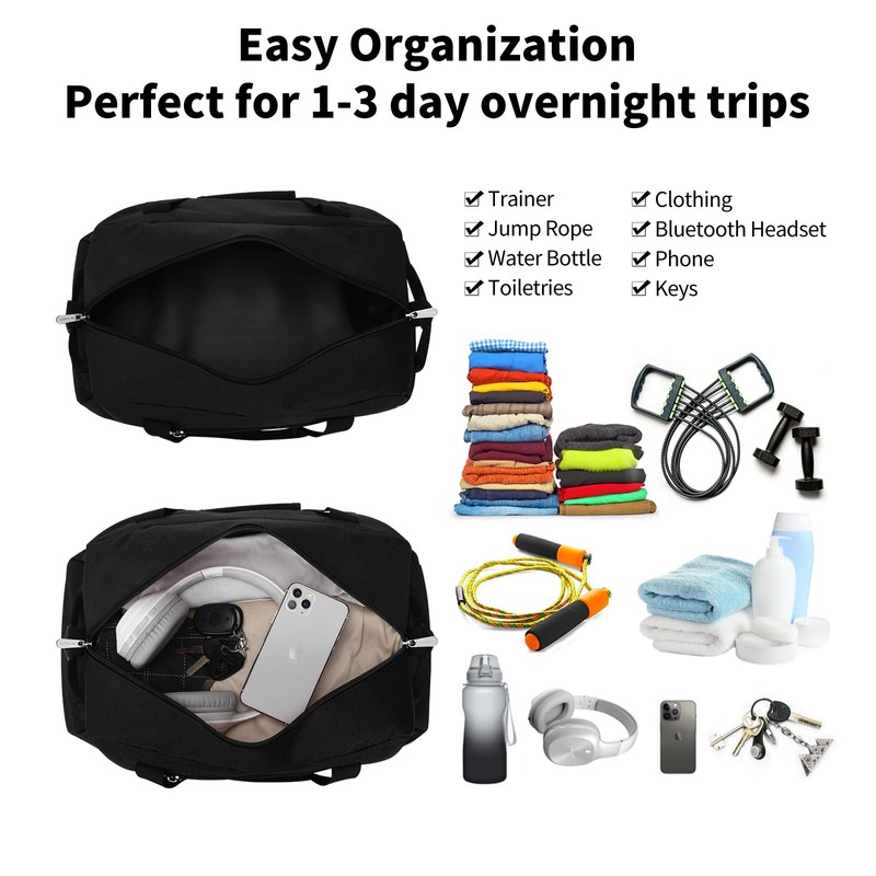 Small Gym Bag 18 inch Carry On Duffel Bag for