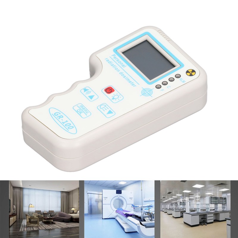 Nuclear Radiation Detector Monitor High Accuracy Sound Light Alarm Portable