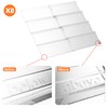 MUDEELA Clear Spice Drawer Organizer, 4 Tier- 2 Set (8