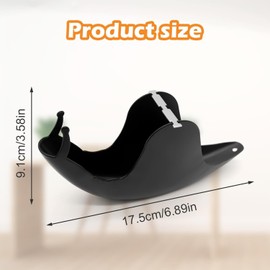 Mosquito Coil Holder, Snail Design, 6.8 Inch Incense Burner, Black, for Indoor Outdoor Use