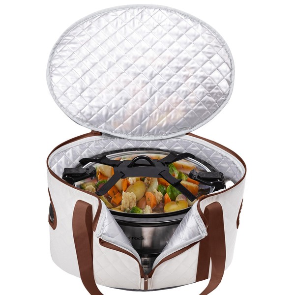 BAGSPRITE Slow Cooker Carrying Case Compatible with 6-8 Quart Crockpot