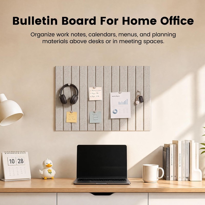 Woovio Felt Bulletin Board 24'' X 16'' Cork Board Alternative