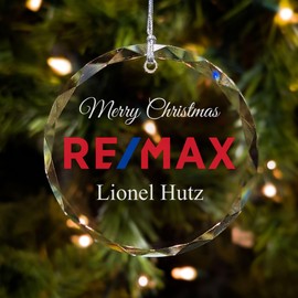 Custom Round Crystal Ornament with Your Company Logo and Gift Box – Elegance in Glass