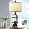 26" Modern Lamp for Living Room, Industrial 3-Way Dimmable Beside