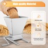 2 Roller Malt Mill Manual Grain Crusher 4L Stainless Steel
