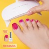 DANNI & TONI Semi-Cured Gel Nail Foils (Ruby Frost) Pink