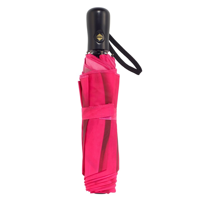 Galleria-Pink Daisy Auto-Open/Close Large Portable Rain Folding Umbrella
