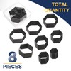 uxcell Leather Hexagon Shape Punch Cutter Set 8 Sizes Leather