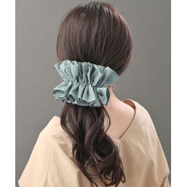 [ヴァンテーヌ] VINGTAINE フリルバレッタ ヘアアクセサリー エレガント 大ぶり ニュアンスカラー 大人カジュアル レディース H7893-BL-