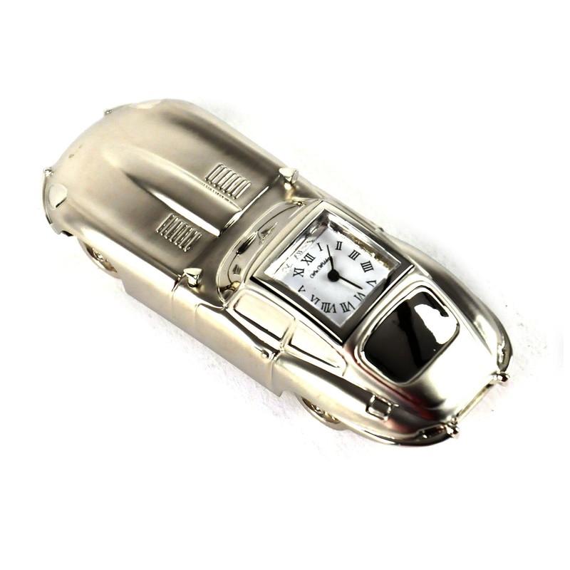 Miniature E Type Sports Car Novelty Quartz Movement Collectors Clock