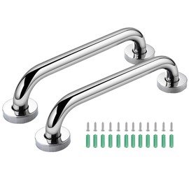 2Pcs Non-Slip Staircase Handrail, 33.5cm Stainless Steel Outdoor Handrail, Stair Handrails for Elderly Outdoor Indoor Stairs Steps, Handrail Brackets Staircases Exterior Railing Hand Rails, 13 Inch